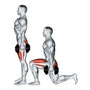 Démonstration des fentes avant avec haltères, exercice de base pour renforcer quadriceps et fessiers. Pas moyen ciblant davantage les cuisses, grand pas accentuant les fessiers, avec dos droit et contrôle du mouvement.