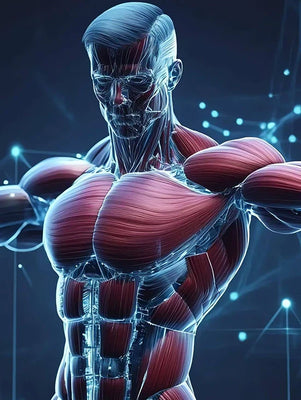 Sportif utilisant des haltères réglables FitnesStorm pour illustrer le temps nécessaire à la prise de muscle.